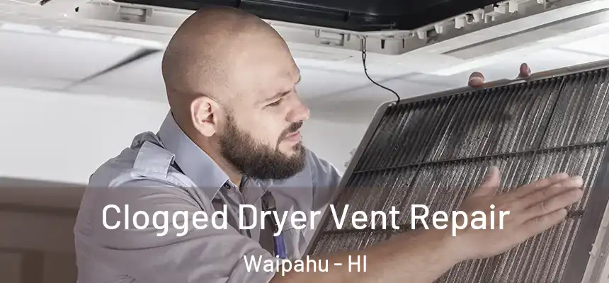  Clogged Dryer Vent Repair Waipahu - HI